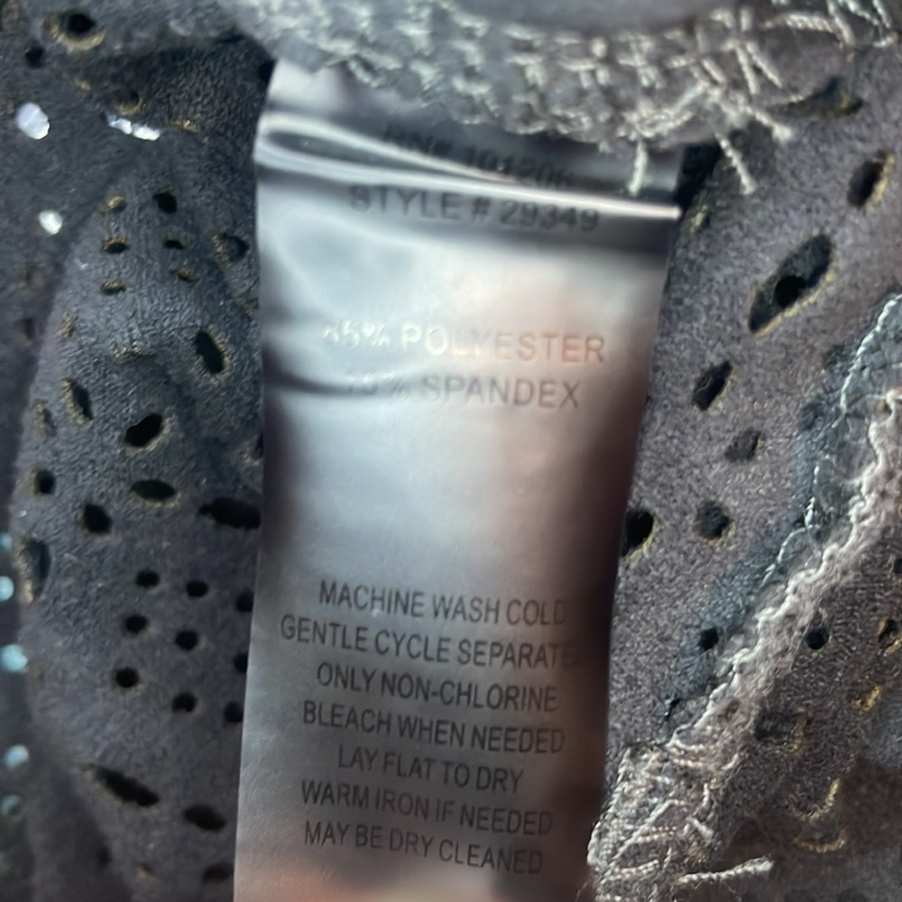 Faux Suede Lace Patterned Vest - image 8